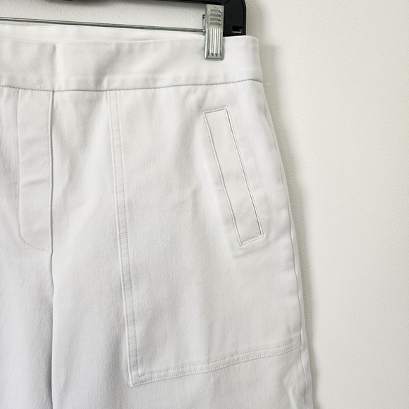 Spanx 20479R Cropped Wide Leg Classic White Pull-on Shaping Pants in size Medium - Picture 3 of 10